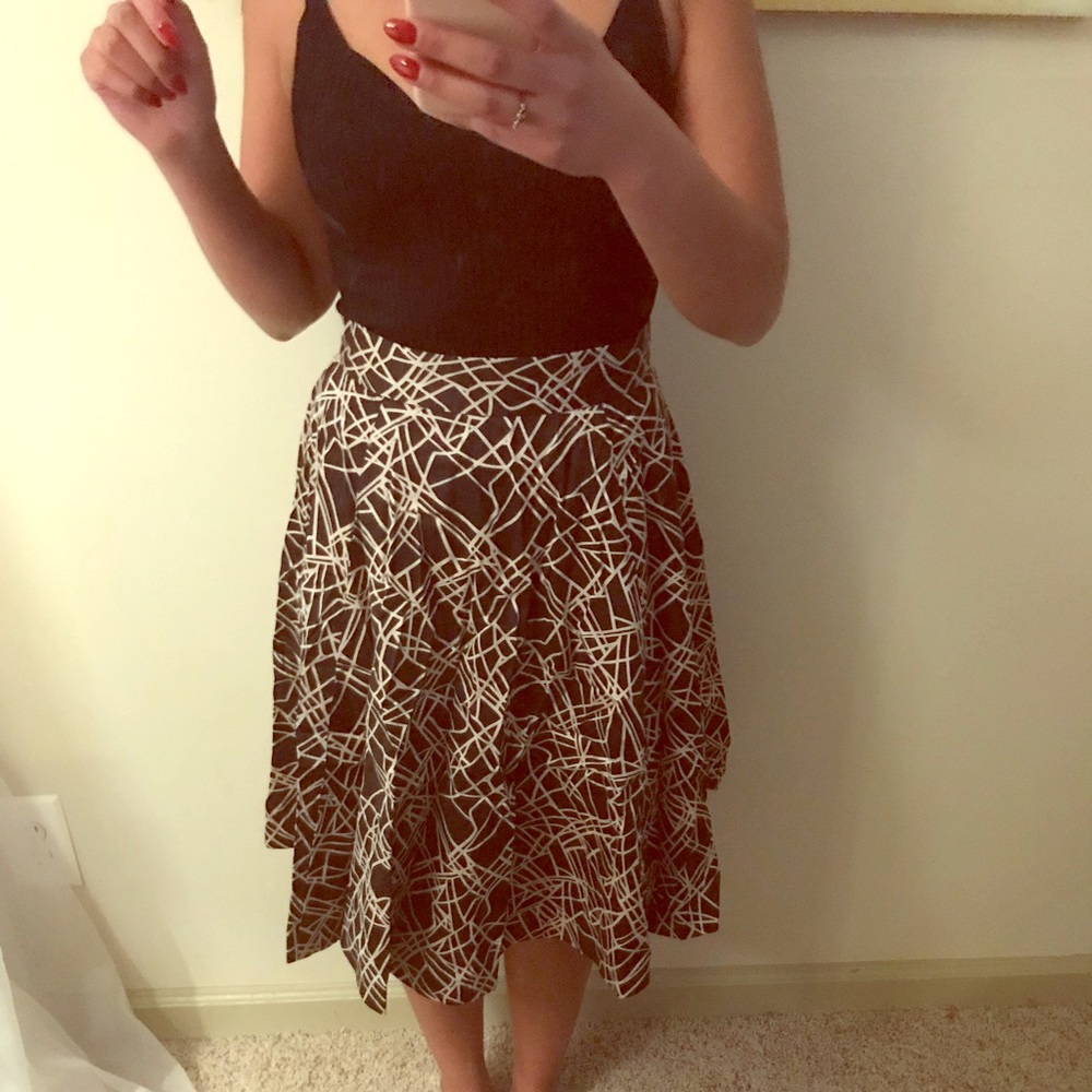 Patterned Midi skirt